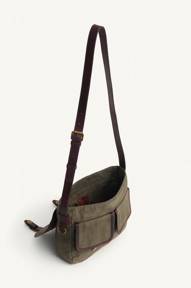 CROSSBODY BAG WITH BUCKLES - LIMITED EDITION - Green by Zara - Image 3