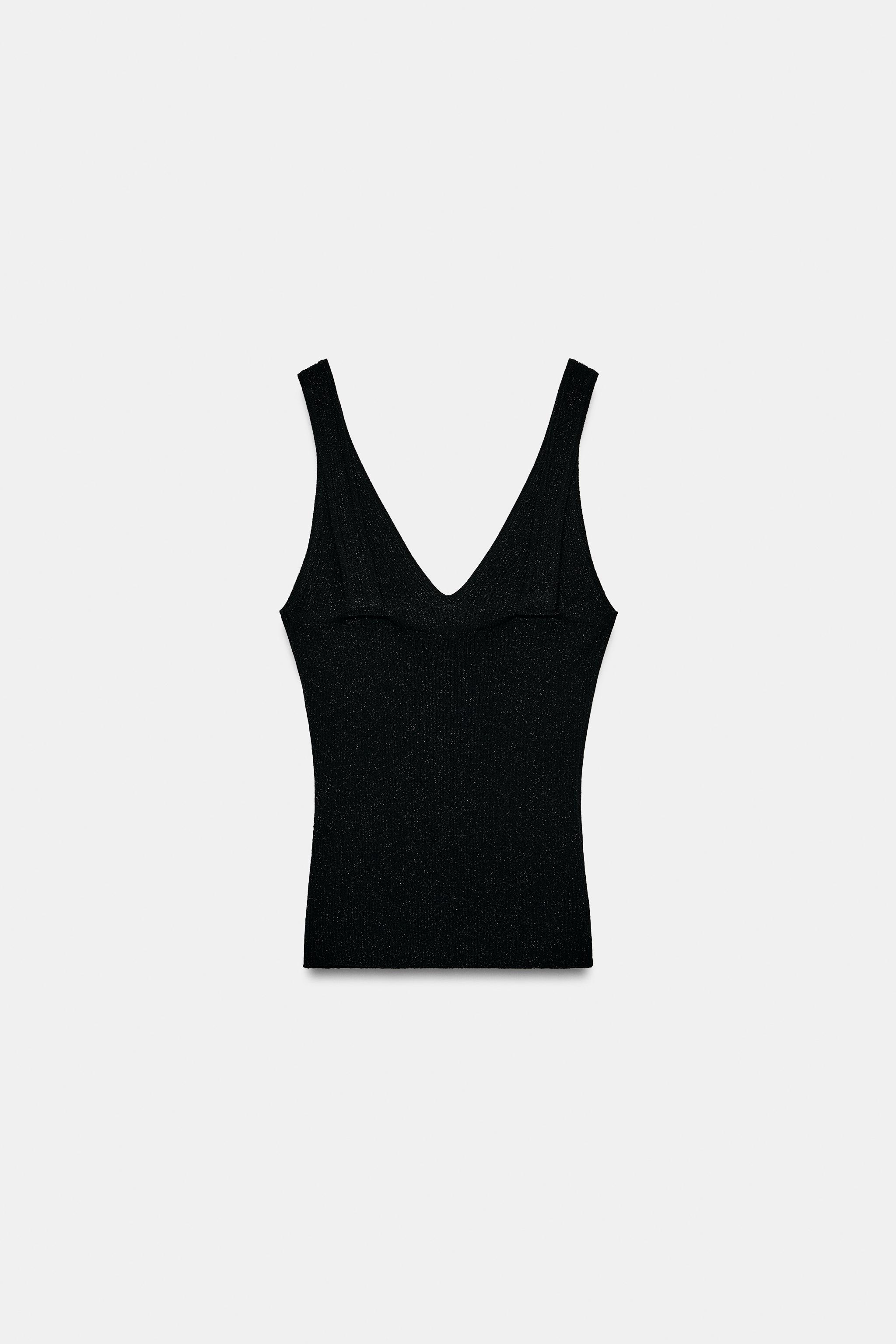 KNIT STRAP TOP