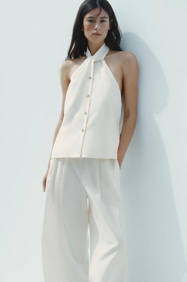 PALAZZO TROUSERS - Ecru by Zara - Image 5
