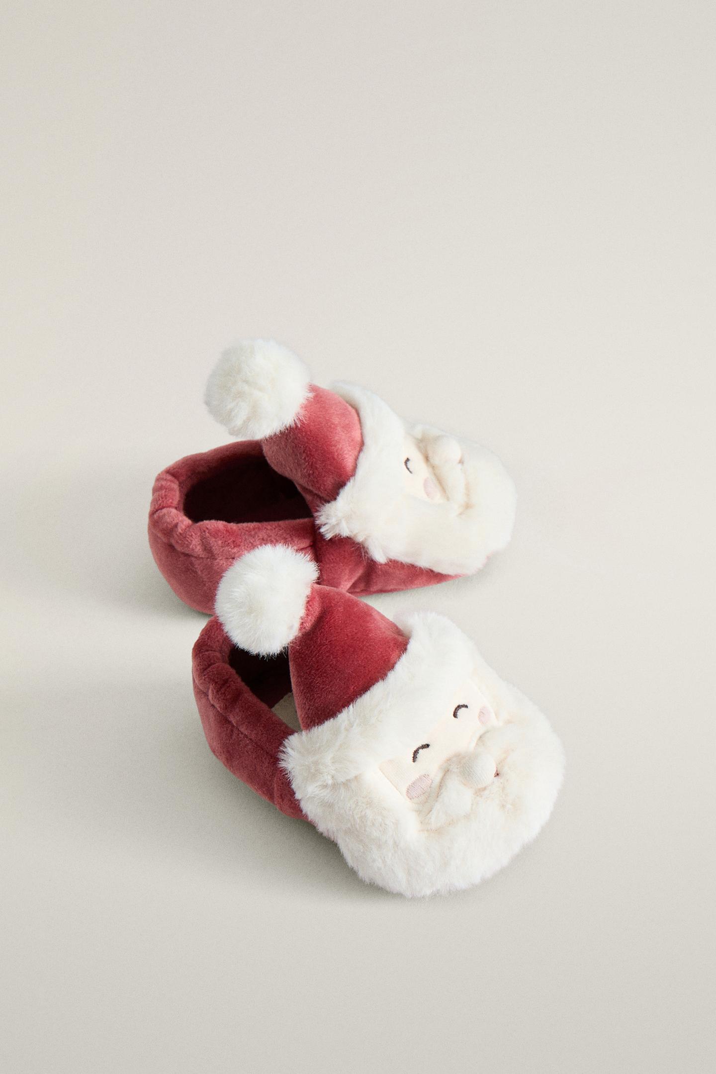 Детские ботинки Zara Christmas Santa Claus, цвет: Красный — фото 5