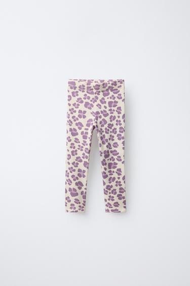 ANIMAL PRINT LEGGINGS - Mauve by Zara - Image 0