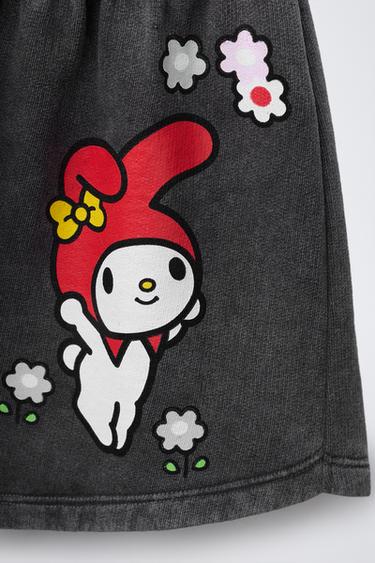 MY MELODY © SANRIO WASHED EFFECT BERMUDA SHORTS - Anthracite grey by Zara - Image 3