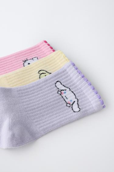 3-PACK OF HELLO KITTY AND FRIENDS © SANRIO ANKLE SOCKS - Multicoloured by Zara