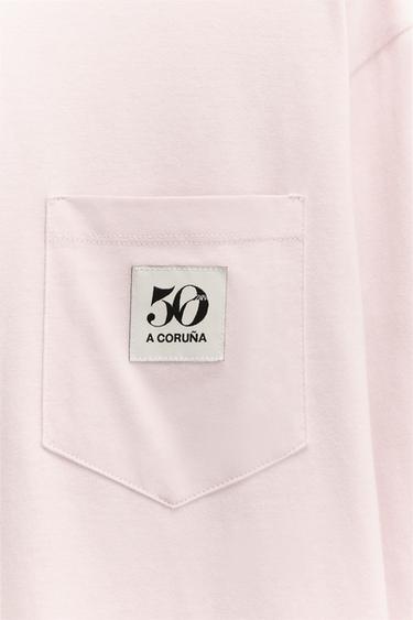 50TH ANNIVERSARY POCKET PATCH T-SHIRT - Pastel pink by Zara - Image 2