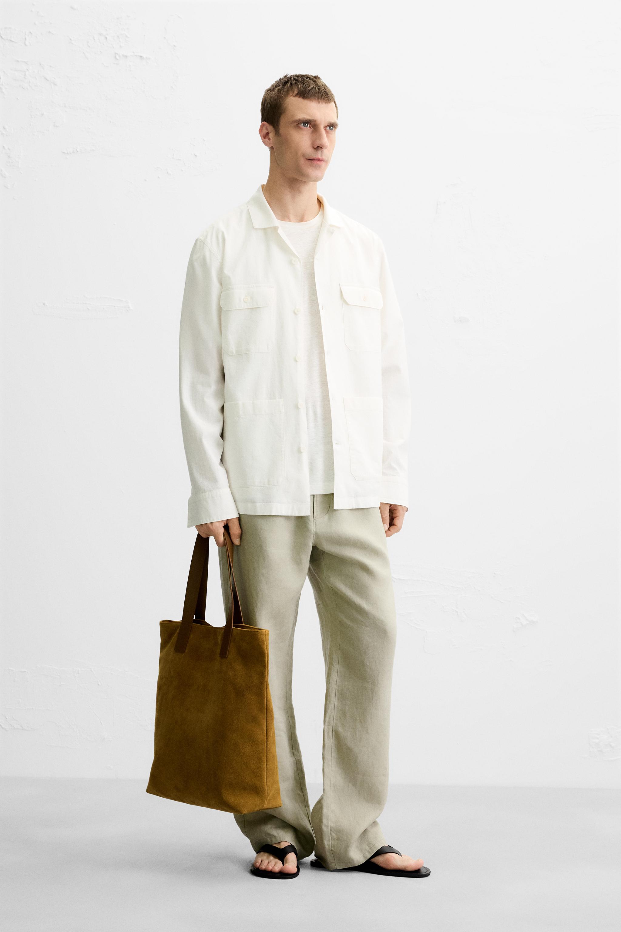 PERSTEP正規品★25SS★コットンツーポケットシャツ コットン ポケットシャツ - オフホワイト | ZARA Japan / 日本
