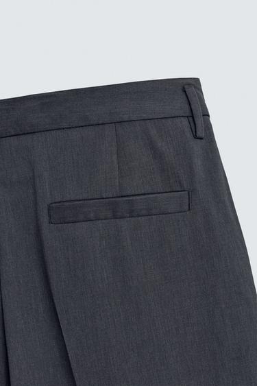 PANTALON À PLIS DE COSTUME - Gris anthracite de Zara - Image 9