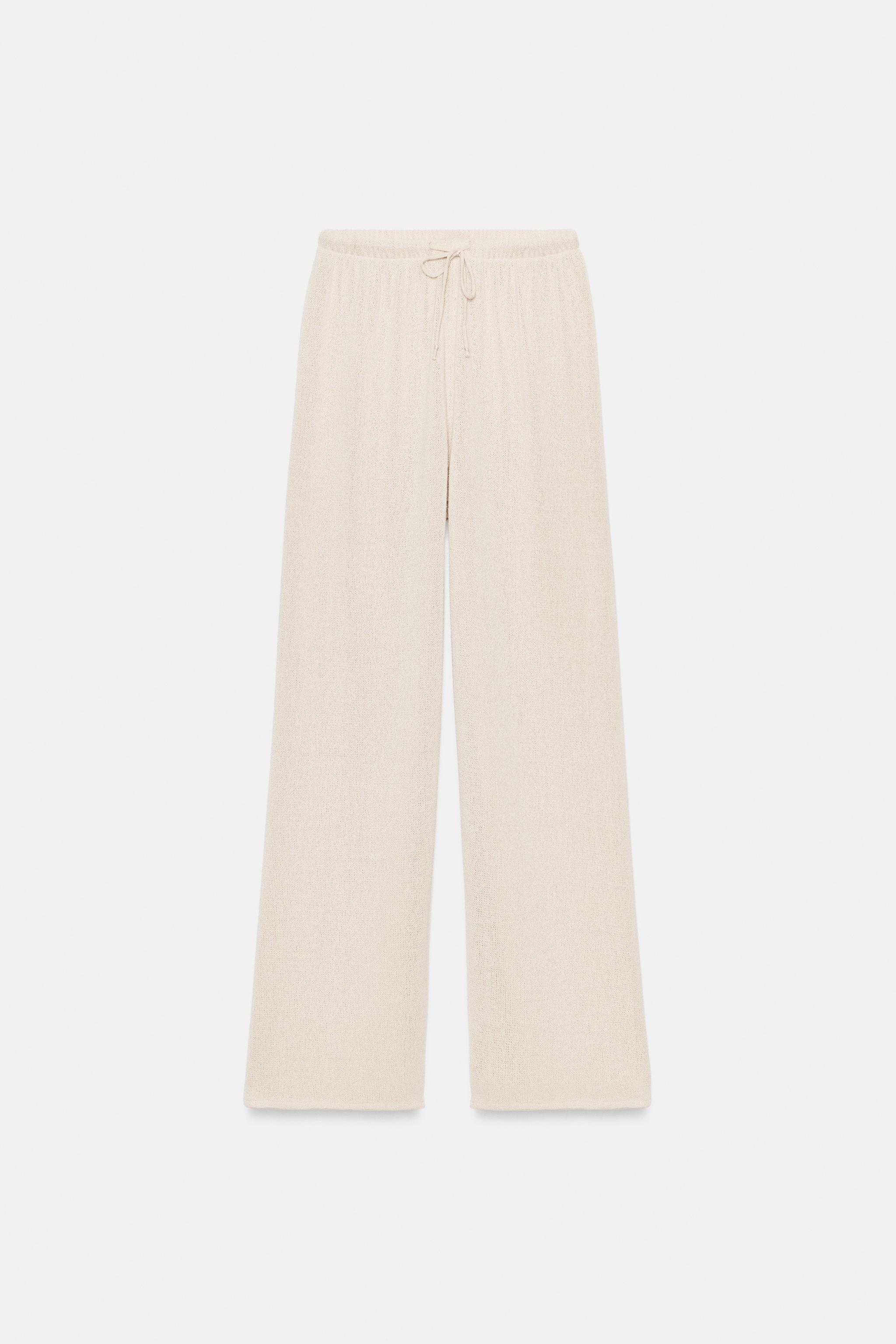 PANTALON RUSTIQUE À JAMBES LARGES