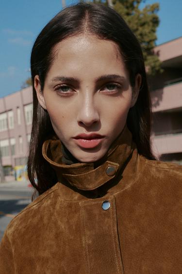 BLOUSON BOMBER 100% CUIR - whisky de Zara - Image 5