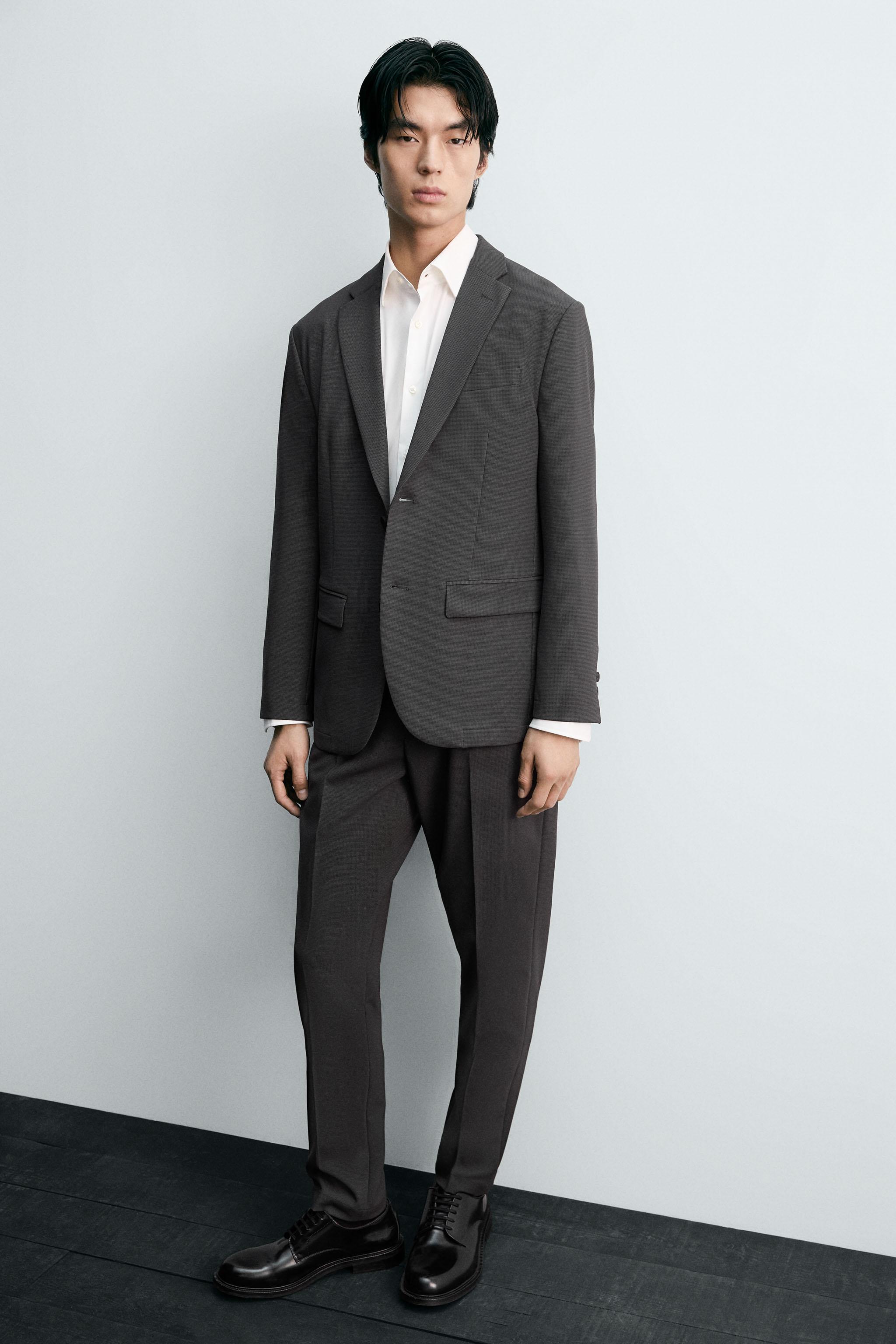 ウォッシャブル＆速乾ウール混構造スーツ | ZARA Japan / 日本