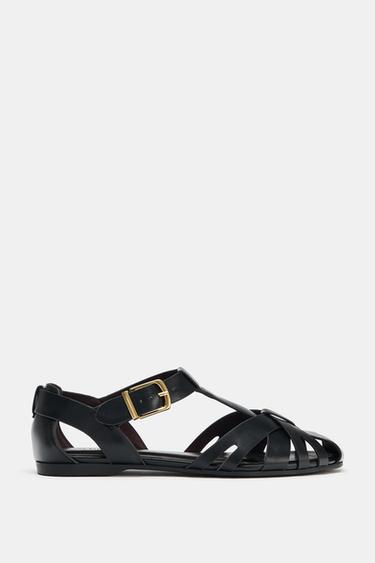 STRAPPY CAGE SANDALS - Black by Zara