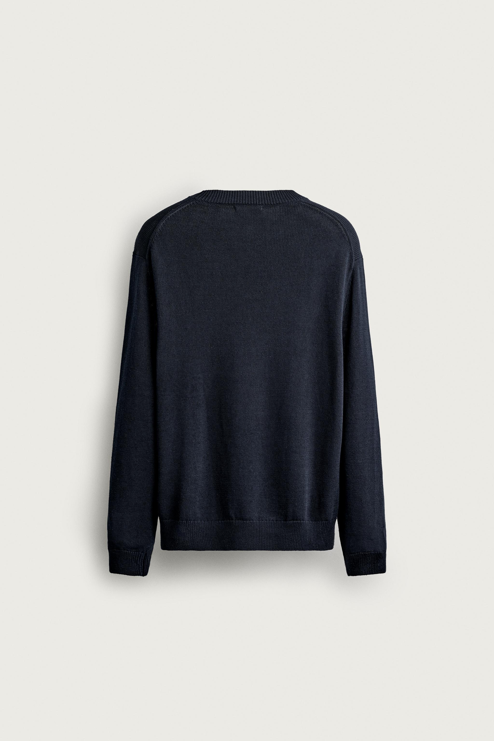 COTTON-LINEN REGULAR FIT JUMPER
