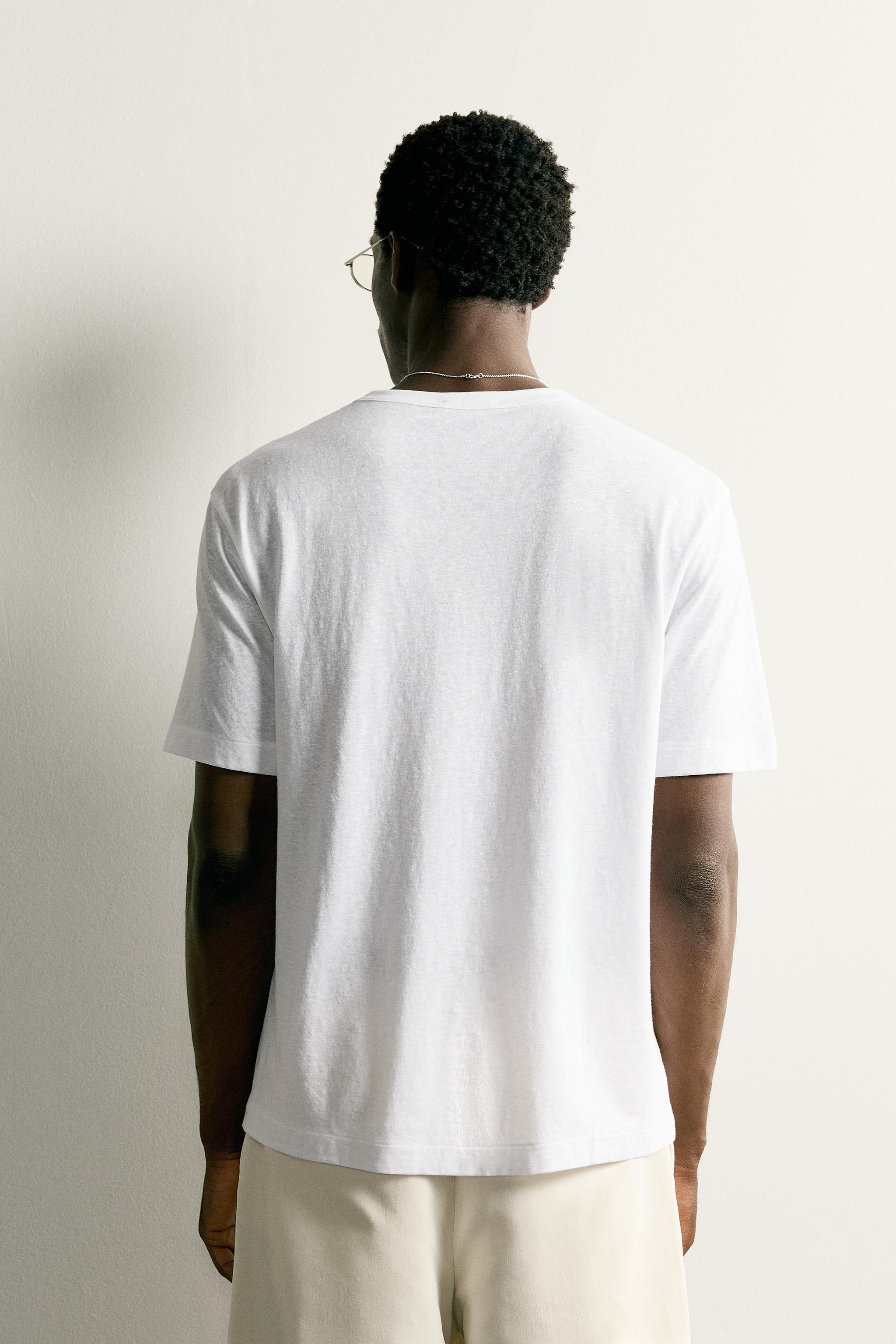 Zara HAFİF REGULAR FIT T-SHIRT görsel 3