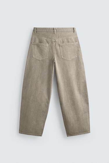 RELAXED FIT TROUSERS WITH WRAP FASTENING - Light grey by Zara - Image 7