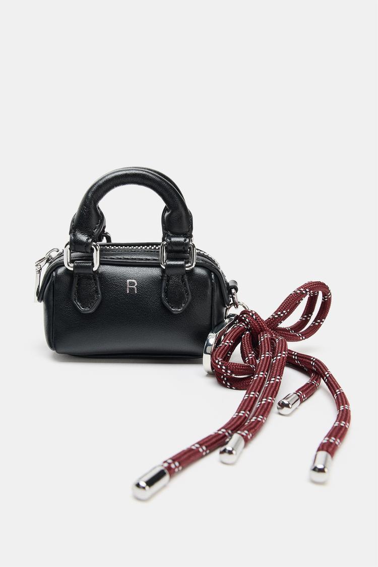 MINI CHARM CITY BAG Black ZARA United States - Main Image