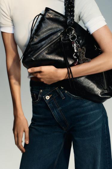 SHOPPER FRANGES - Noir de Zara - Image 1