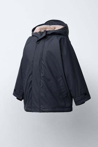 CIRÉ GOMMÉ DÉPERLANT EFFET MOUTON - Bleu marine de Zara - Image 1