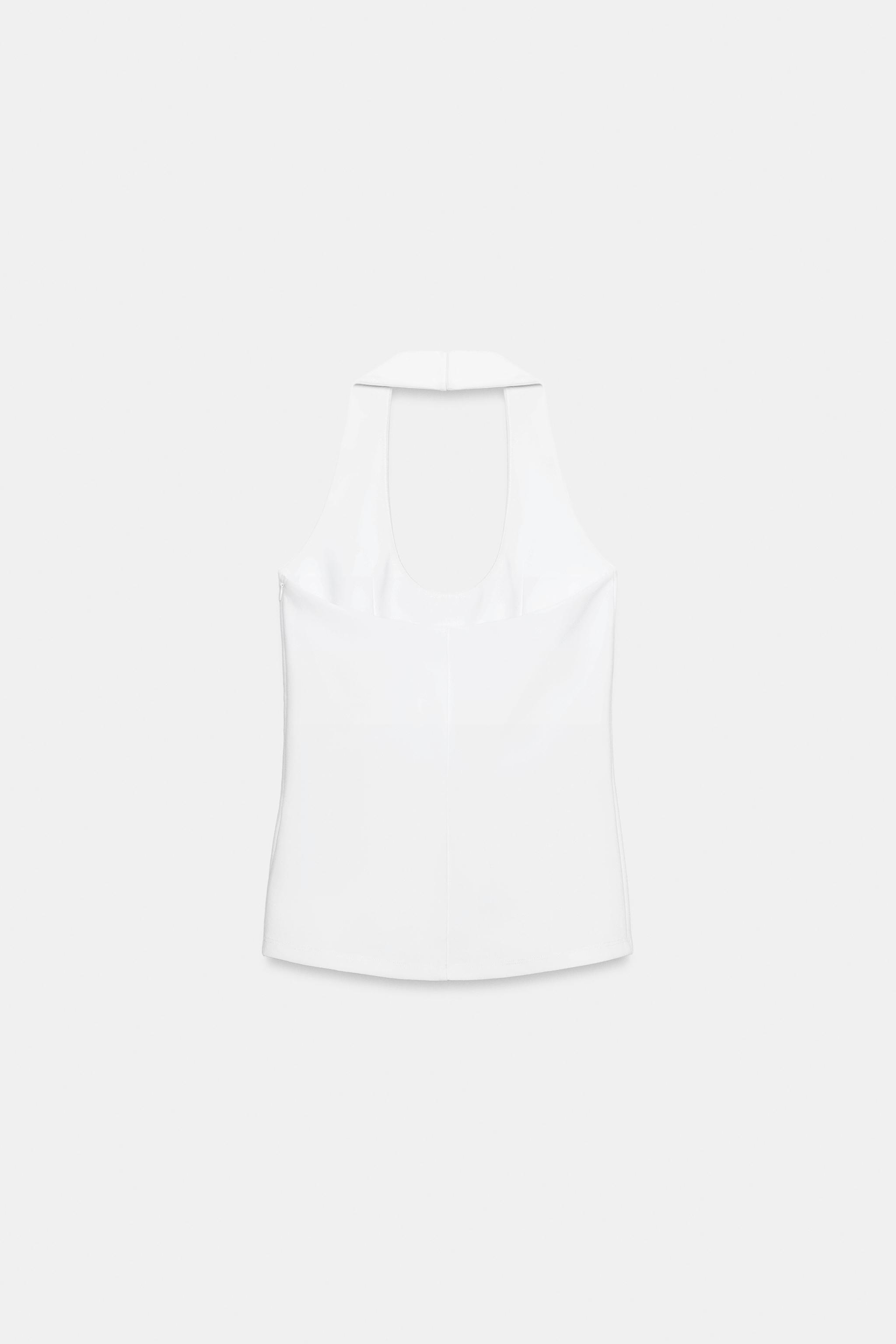 TOP HALTER EN CRÊPE