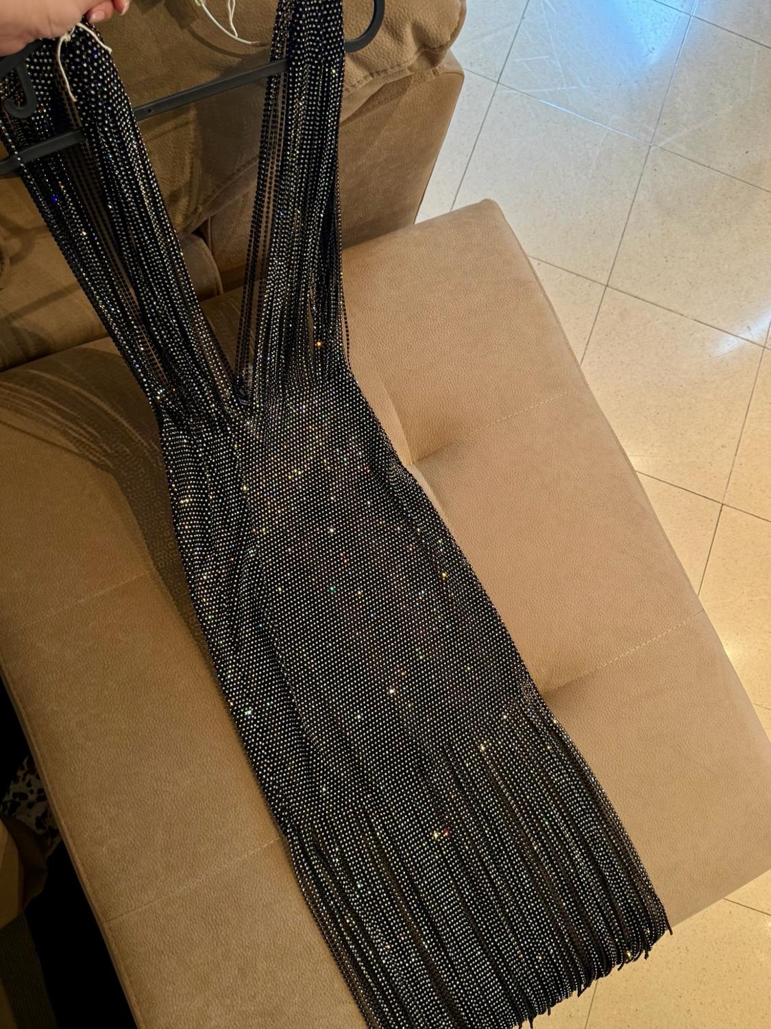 CASCADING DRESS WITH RHINESTONES - Image 8