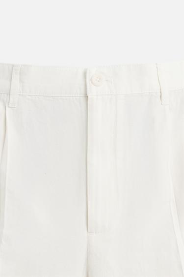 PANTALON FLUIDE PLIS - Blanc de Zara - Image 7
