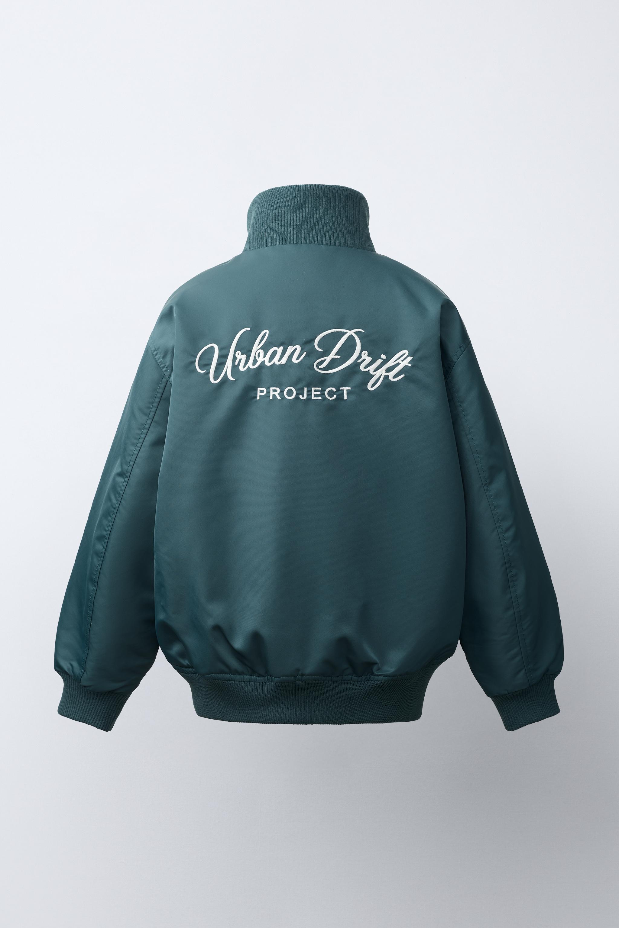 BLOUSON BOMBER À INSCRIPTION BRODÉE