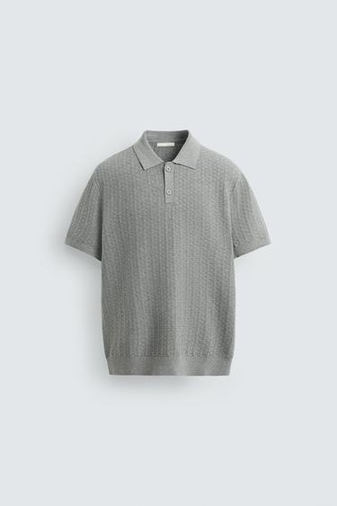 POLO PUNTO ESTRUCTURA - Gris vigoré de Zara
