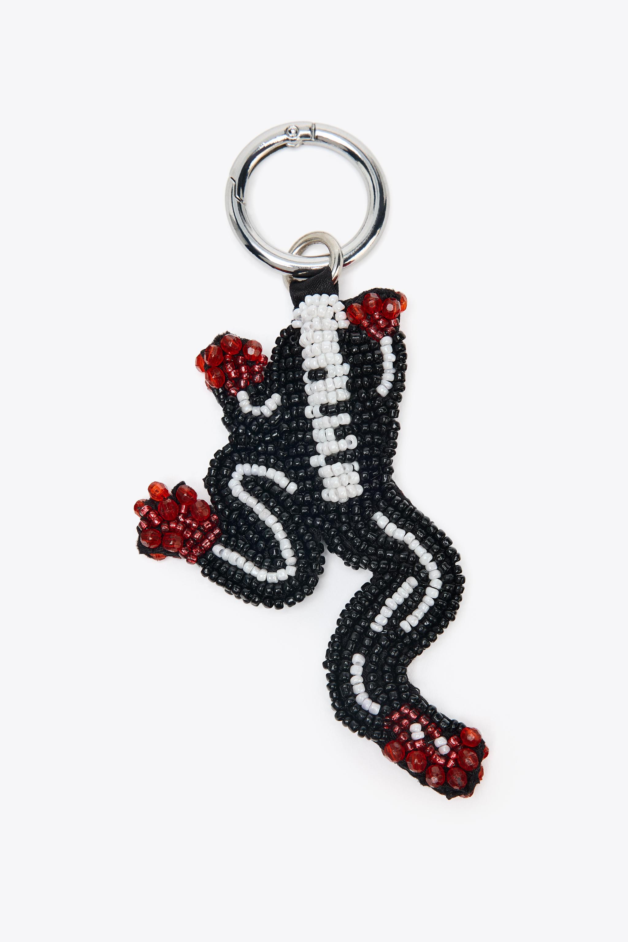 小物 Handerscharme keyfrock Women's Bag Charm Key Finder, 5-Piece Bundle, Car Keychain