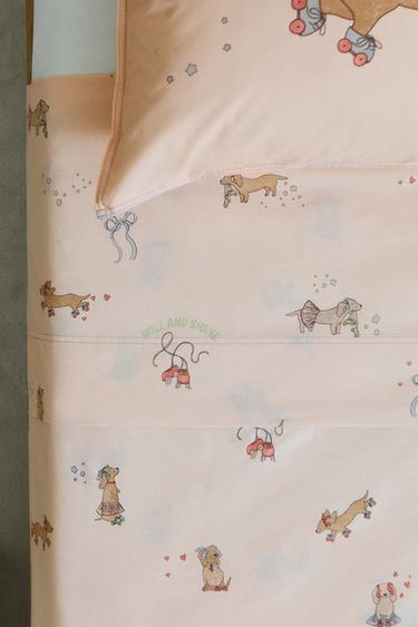 DRAP DE DESSUS ENFANT CHIEN SKATEUR - Multicolore de Zara - Image 5