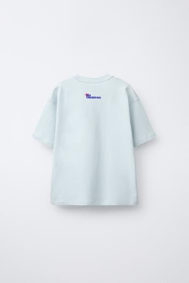 SLOGAN PRINT T-SHIRT - Light blue by Zara - Image 1