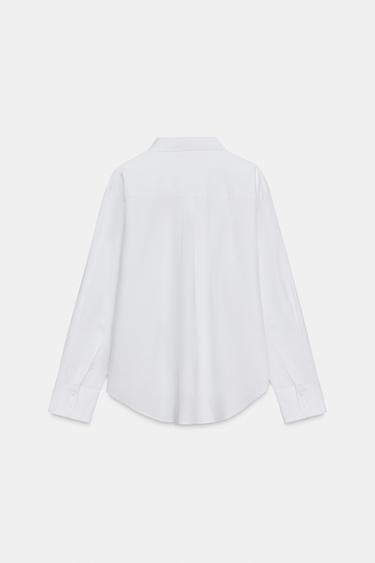 CHEMISE OXFORD ZW COLLECTION - Blanc de Zara - Image 4