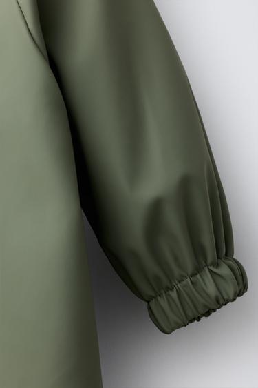 WATER-RESISTANT RUBBERISED JUMPSUIT - Green by Zara - Image 3