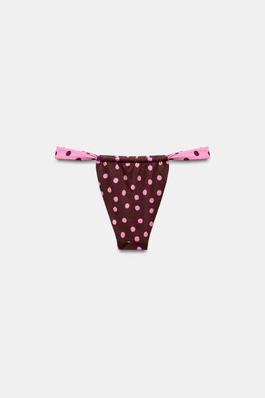 PRINTED DOTS BIKINI BOTTOMS - Pink by Zara - Image 5
