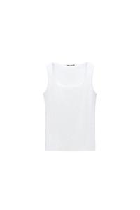 GENİŞ ASKILI POLİAMİT T-SHIRT - Görsel 2