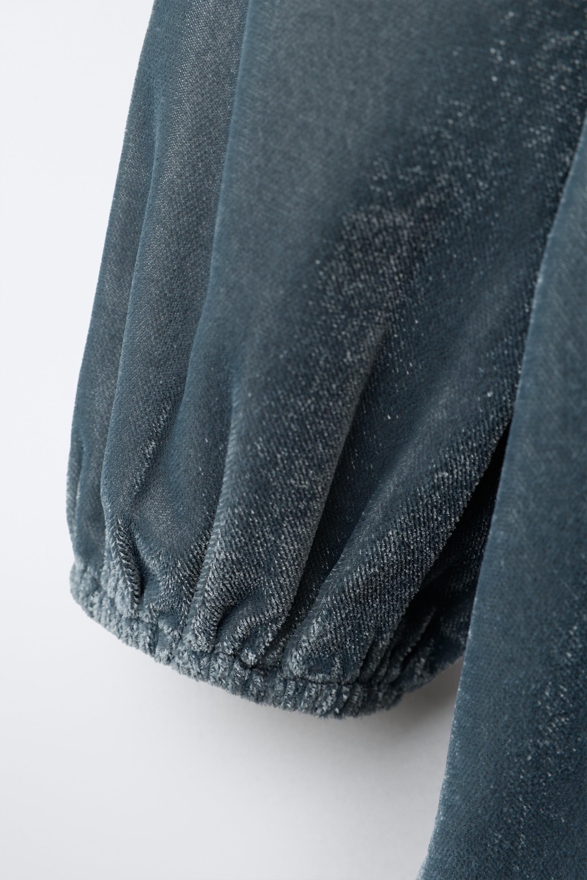 EMBROIDERED VELVET DRESS