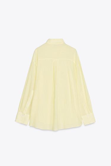 CHEMISE OVERSIZE RAYURES - Imprimée de Zara - Image 4