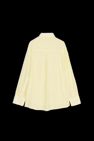 OVERSIZE-HEMD MIT STREIFEN - Print von Zara