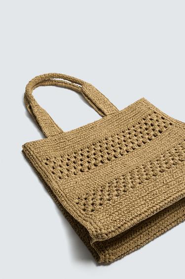SAC SHOPPER TRESSÉ - Blanc écru de Zara - Image 2