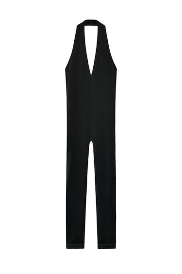 HALTER SEAMLESS JUMPSUIT MARISA BERENSON X ZARA - Black by Zara