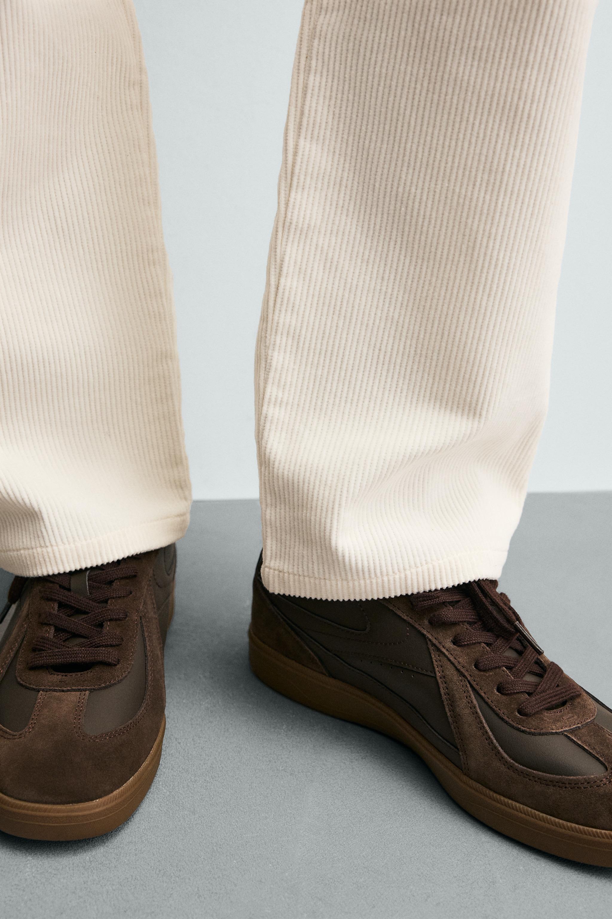 CONTRAST SOLE SNEAKERS