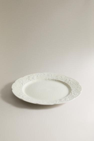 ASSIETTE PLATE PORCELAINE RAISINS - Crème de Zara - Image 1