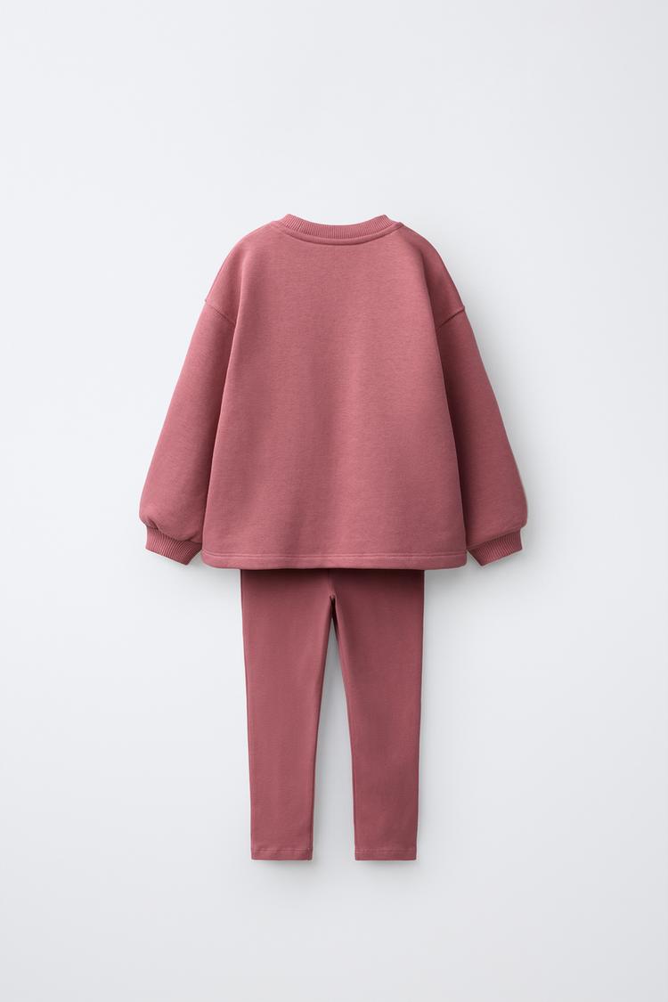 CONJUNTO DE SUDADERA Y LEGGINS LISOS 2