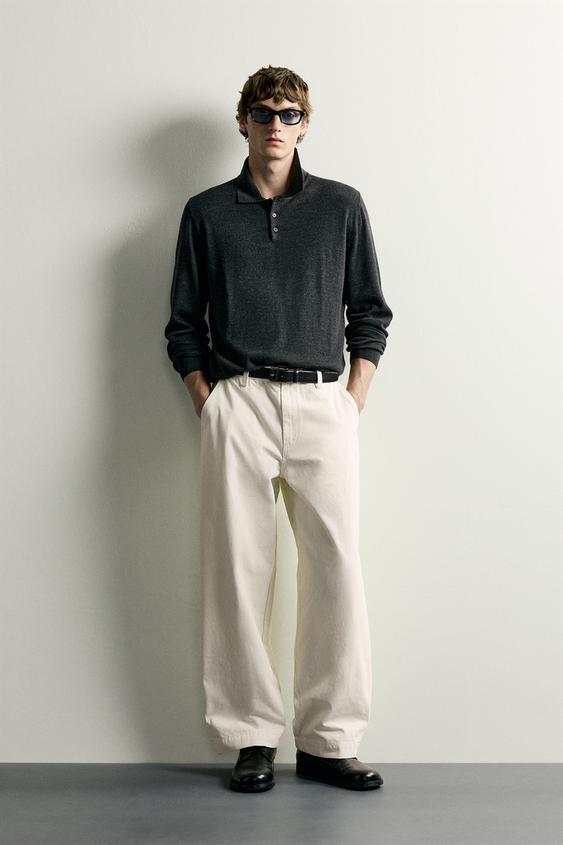 POLO PUNTO LANA - Gris antracita de Zara - Imagen 0