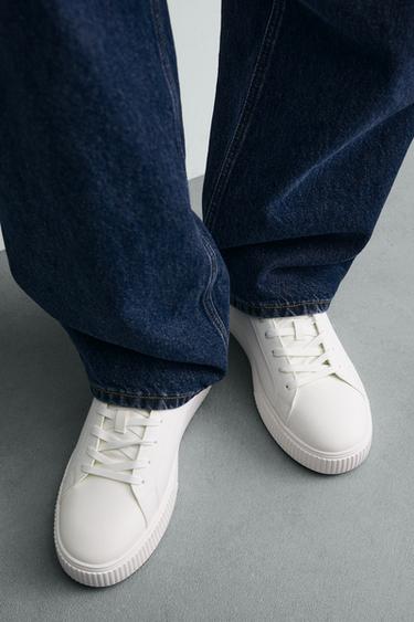 BASKETS VOLUME MONO couleur - Blanc de Zara - Image 2