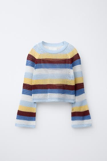 JERSEY PUNTO RAYAS - Multicolor de Zara - Imagen 0