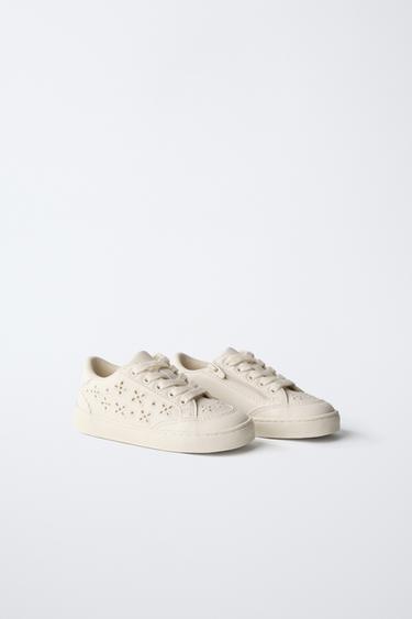 TENNIS OU BASKET AJOURÉS - Blanc de Zara - Image 1