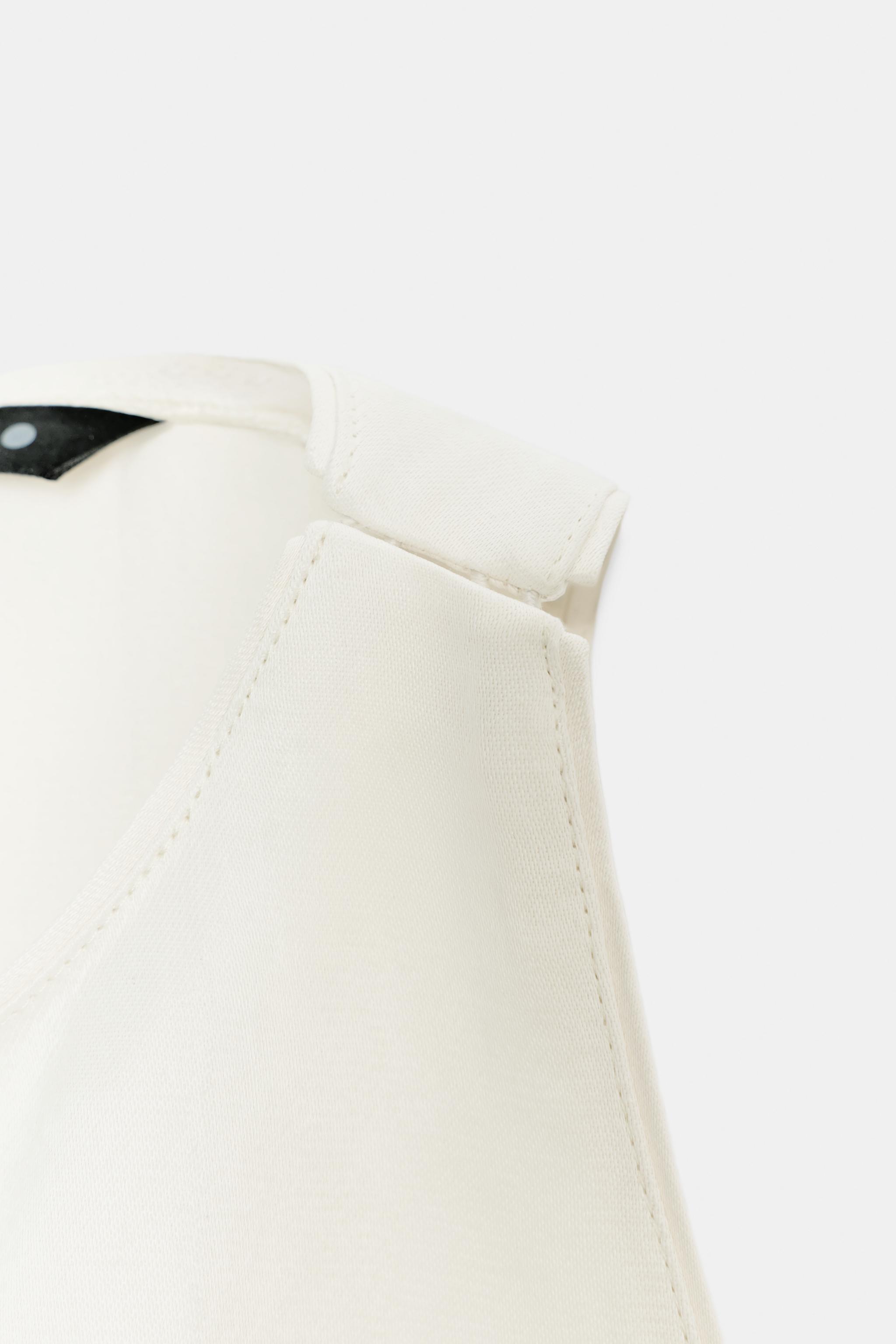 Женские рубашки Zara ZW COLLECTION ASYMMETRIC TOP — фото 8