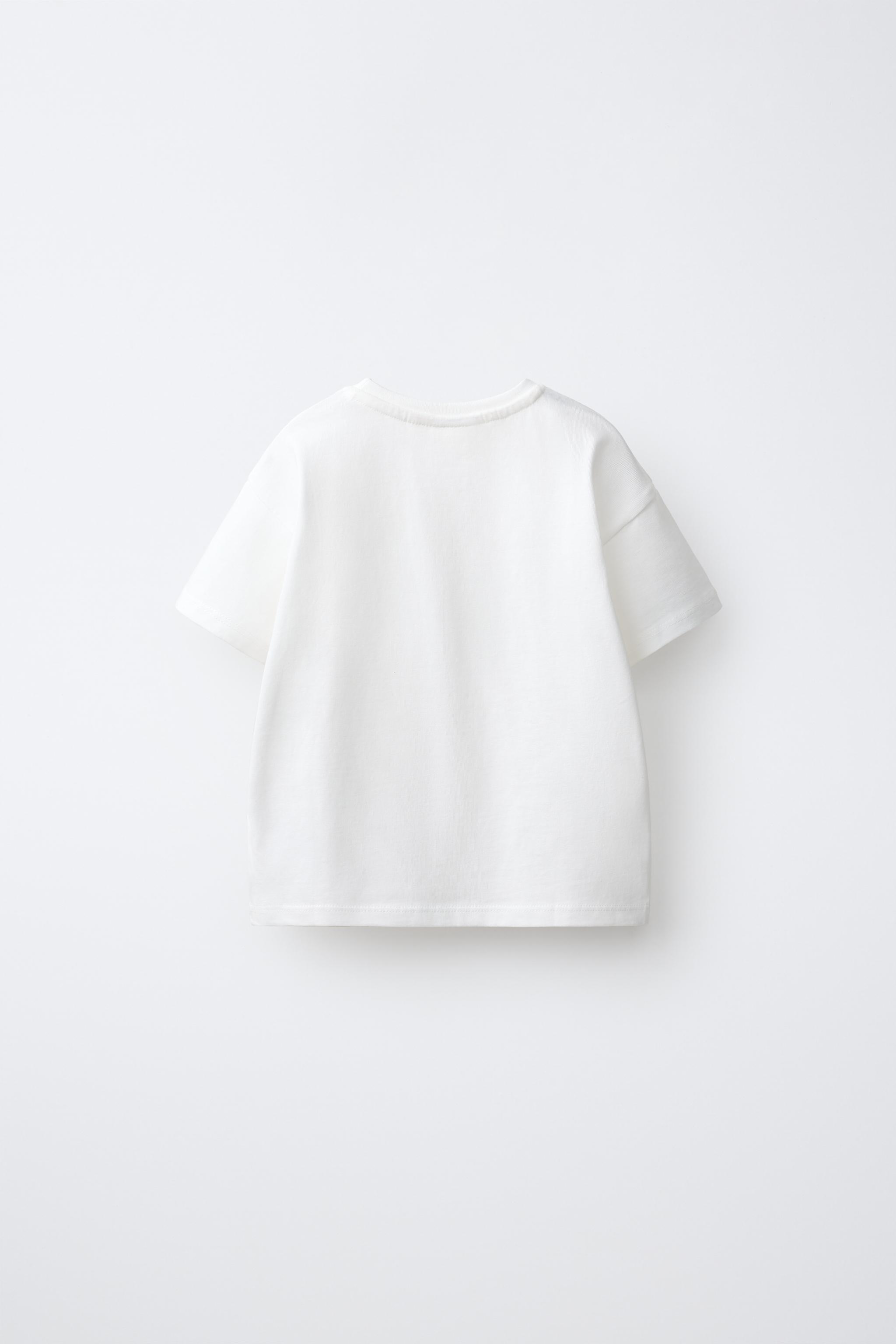 EMBROIDERED HEART PLAIN T-SHIRT — White