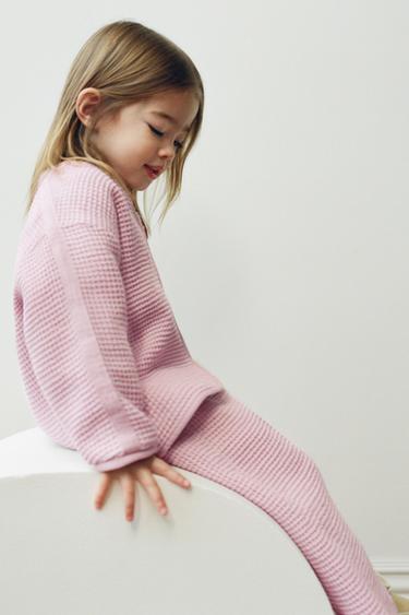 CHAQUETA WAFFLE BOTONES - Rosa / Malva de Zara