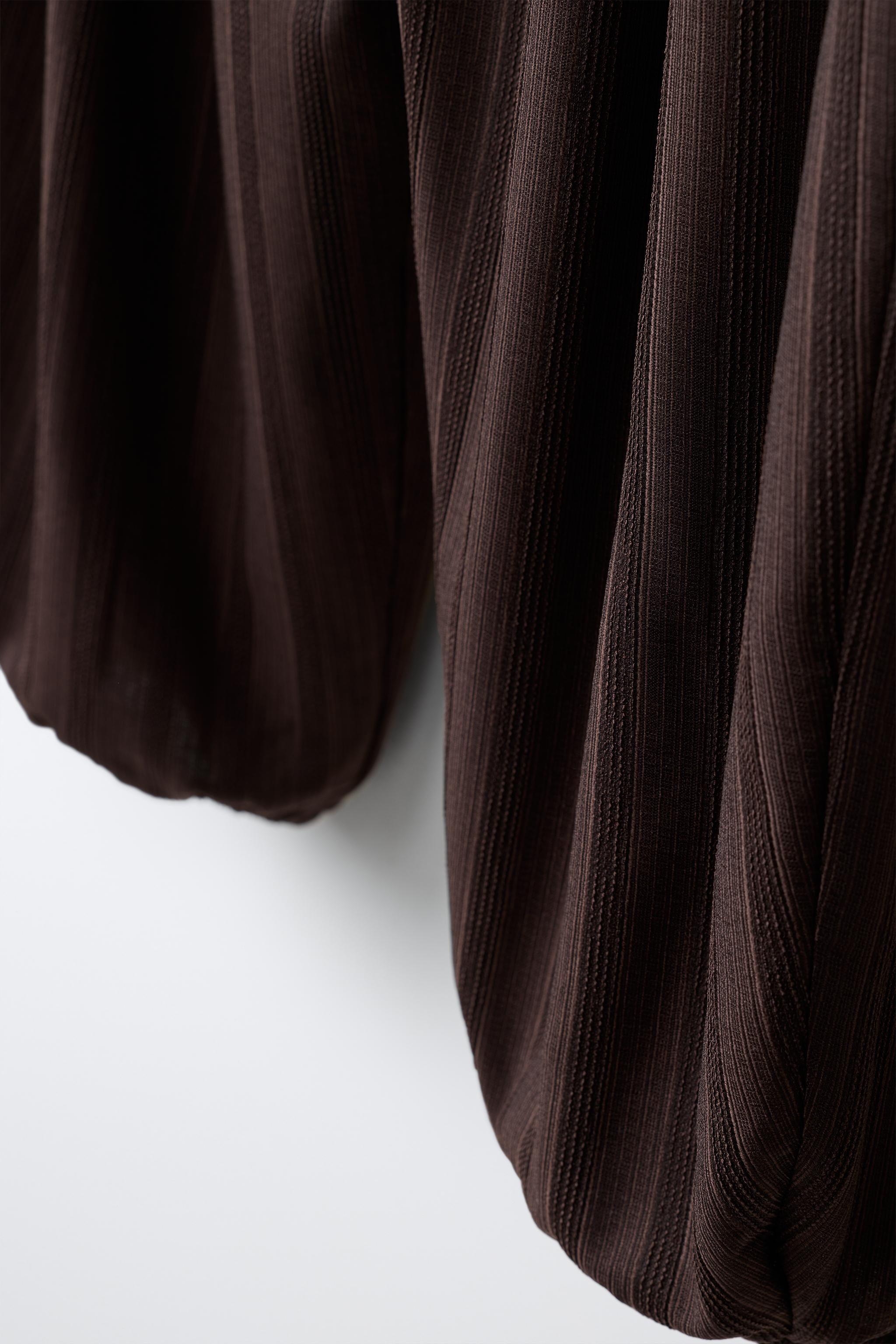 Детские брюки Zara TEXTURED BLOOMER PANTS — фото 4