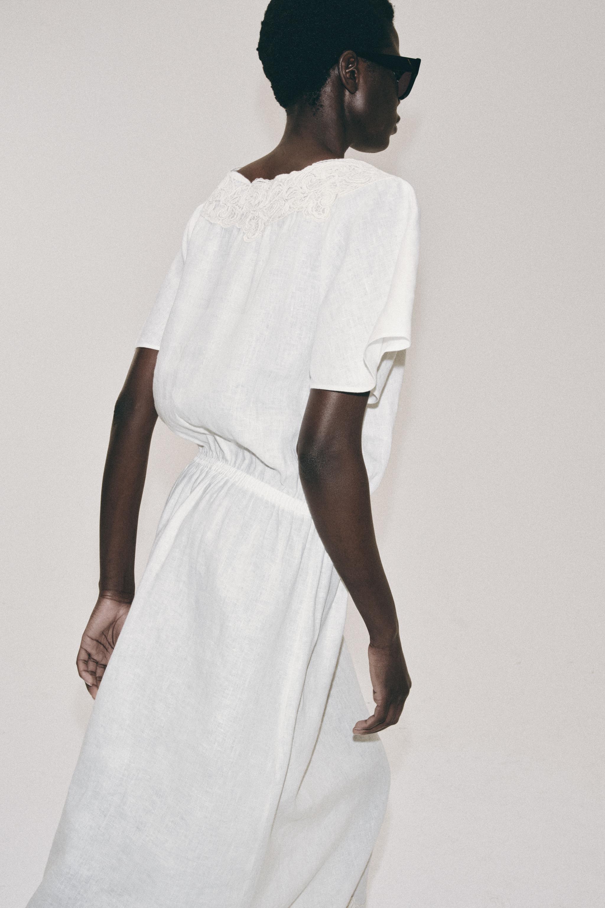 ROBE EN LIN CROCHET ZW COLLECTION