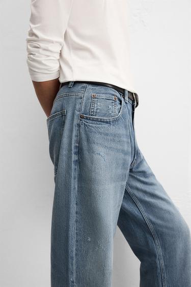 JEAN COUPE AMPLE - Bleu moyen de Zara - Image 4